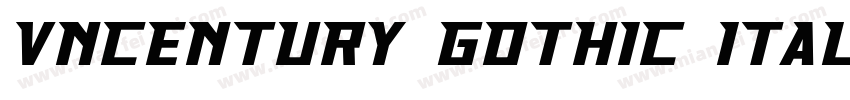 VNcentury Gothic Italic字体转换